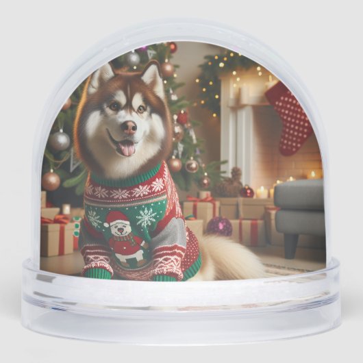 写真メッセージの追加Snow Globe (正面)