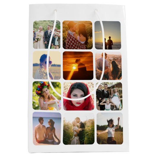 写真メディアのアップロード抱き枕 ミディアムペーパーバッグ (正面)