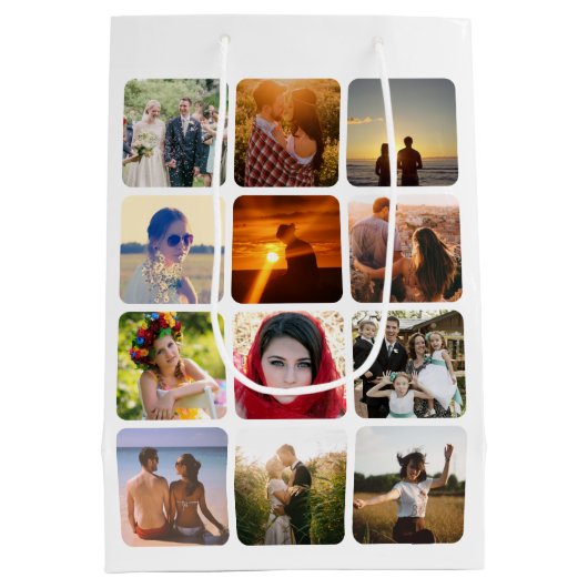 写真メディアのアップロード抱き枕 ミディアムペーパーバッグ (裏面)