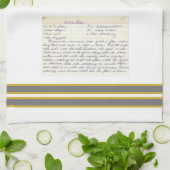 写真メパーソナライズされたリアルレシピ記念 キッチンタオル (折り畳み)