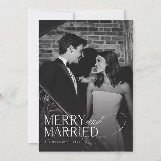 写真メリーの結婚したクリスマスカード シーズンカード (正面)