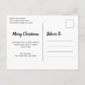 写真メリーは結婚したクリスマス シーズンポストカード (裏面)