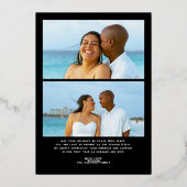 写真メリーは結婚したクリスマス 箔シーズンカード (裏面)