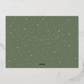 写真メリーエレガントクリスマス・オーバーレイ金箔ホー 箔シーズンカード (裏面)