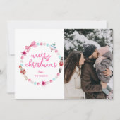 写真メリーカラフルクリスマス シーズンカード (正面)