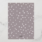 写真メリークリスマスおもしろい書道スナップ 箔シーズンカード (裏面)