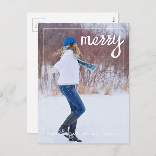 写真メリークリスマス シーズンポストカード (正面/裏面)