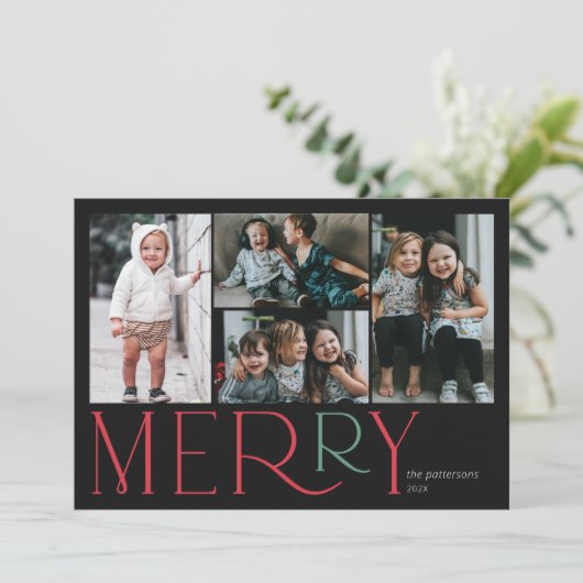 写真メリーシンプル黒赤緑 シーズンカード (スタンド正面)