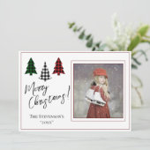 写真メリーパーソナライズされたクリスマスクリスマス シーズンカード (スタンド正面)