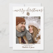 写真メリーパーソナライズされたクリスマス シーズンカード (正面)