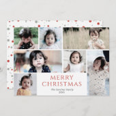 写真メリー数々のクリスマス シーズンカード (正面/裏面)