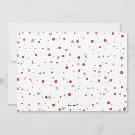 写真メリー数々のクリスマス シーズンカード (裏面)