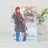 写真メリー独身のクリスマス水玉模様 シーズンカード (スタンド正面)