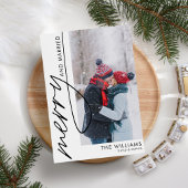 写真メリー結婚したクリスマスカード シーズンカード