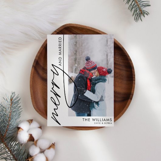 写真メリー結婚したクリスマスカード シーズンカード