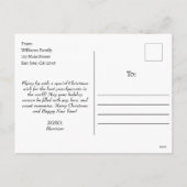 写真メリー賛美、雪の結晶、クリスマスの木 シーズンポストカード (裏面)