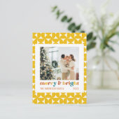 写真メリー&ブライトファミリーレトロ ポストカード (スタンド正面)