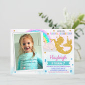 写真メルミコーン誕生日の招待メリコーンパーティー 招待状 (スタンド正面)