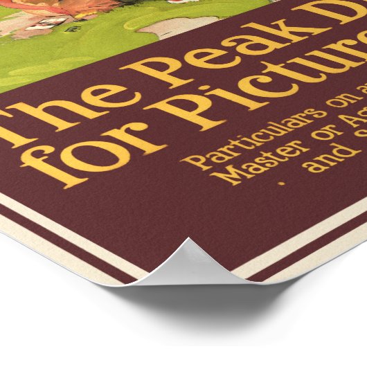 写真メーカーのヴィンテージPosteのピーク地区 ポスター (角)