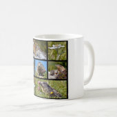 写真モザイクAlpine marmotsとedelweiss コーヒーマグカップ (正面右)