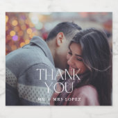 写真モダンあり結婚 ビールラベル (シングルラベル)