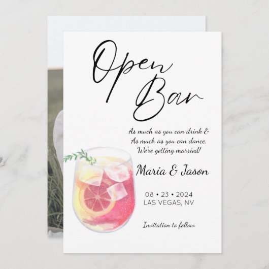 写真モダンおもしろい セーブザデート (正面/裏面)