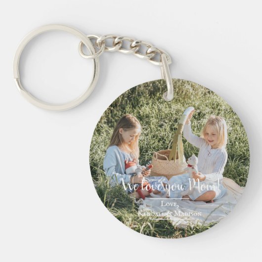 写真モダンお母さんアクリル系キーチェーン キーホルダー (正面)