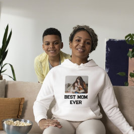 写真モダンお母さんママの日の贈り物 パーカ