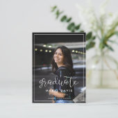 写真モダンお洒落の卒業 ポストカード (スタンド正面)