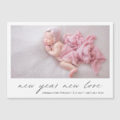 写真モダンかわいい休日の誕生発表 (正面)