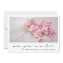 写真モダンかわいい休日の誕生発表