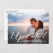 写真モダンが延期さ結婚れた ポストカード (正面/裏面)