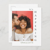 写真モダンついに可愛いシンプルSa 案内ポストカード (正面/裏面)