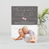 写真モダンで日付を保存 セーブザデート (スタンド正面)