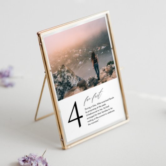 写真モダンとおもしろいのファクトを持つテーブル番号カード テーブルナンバー