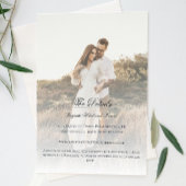 写真モダンとオーバーレイ結婚ズ エンクロージャーカード