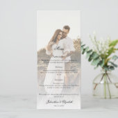 写真モダンとオーバーレイ結婚ズ メニュー (スタンド正面)