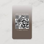 写真モダンとソーシャルメディア付き名刺 名刺 (裏面)