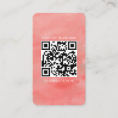 写真モダンとソーシャルメディア付き名刺 名刺 (裏面)