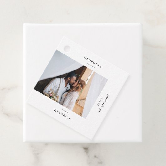 写真モダンとタイポグラフィ結婚の フェイバータグ (インサイチュ)