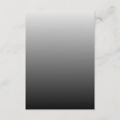 写真モダンとブラックオーバーレイ結婚ズ エンクロージャーカード (裏面)