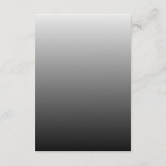 写真モダンとブラックオーバーレイ結婚ズ エンクロージャーカード (裏面)