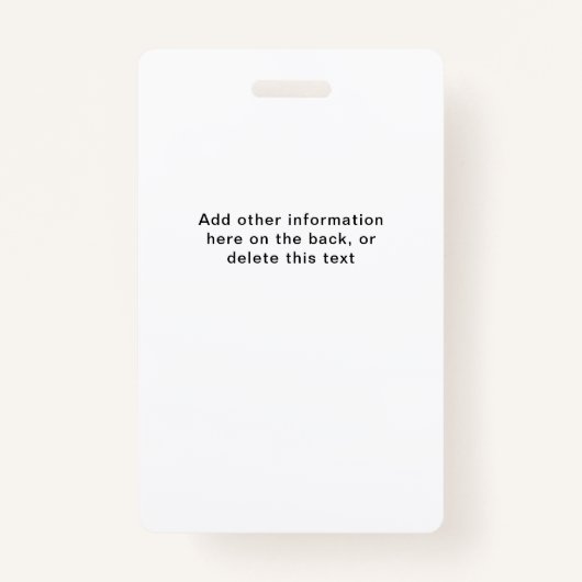 写真モダンとロゴの会社スタッフのID | バッジ (裏面)