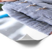 写真モダンと名前2020カパーソナライズされたレンダー ポスター (角)