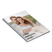 写真モダンと最も重要な事項前向き引用文 ノートブック (右側)