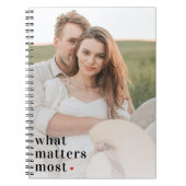 写真モダンと最も重要な事項前向き引用文 ノートブック (正面)