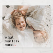 写真モダンと最も重要な事項前向き引用文 ビールラベル (シングルラベル)