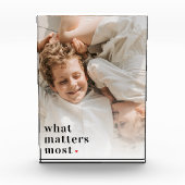 写真モダンと最も重要な事項前向き引用文 フォトブロック (正面)