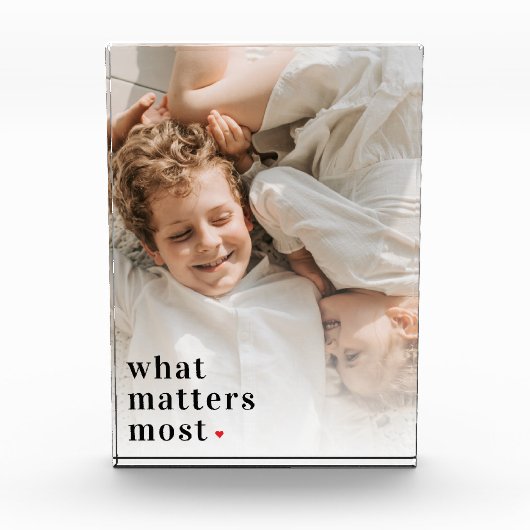 写真モダンと最も重要な事項前向き引用文 フォトブロック (正面)