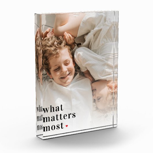 写真モダンと最も重要な事項前向き引用文 フォトブロック (左)